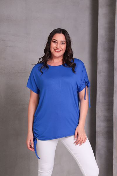 Picture of CURVY GIRL TOP WITH SLEEVE TIE